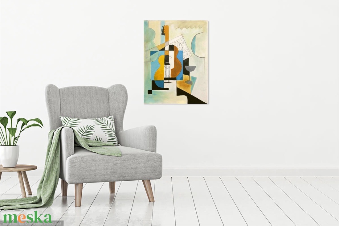 Gitár-Picasso után szabadon-absztrakt akril festmény, falikép - művészet - festmény - akril - Meska.hu Gitár-Picasso után szabadon-absztrakt akril festmény, falikép - művészet - festmény - akril - Meska.hu