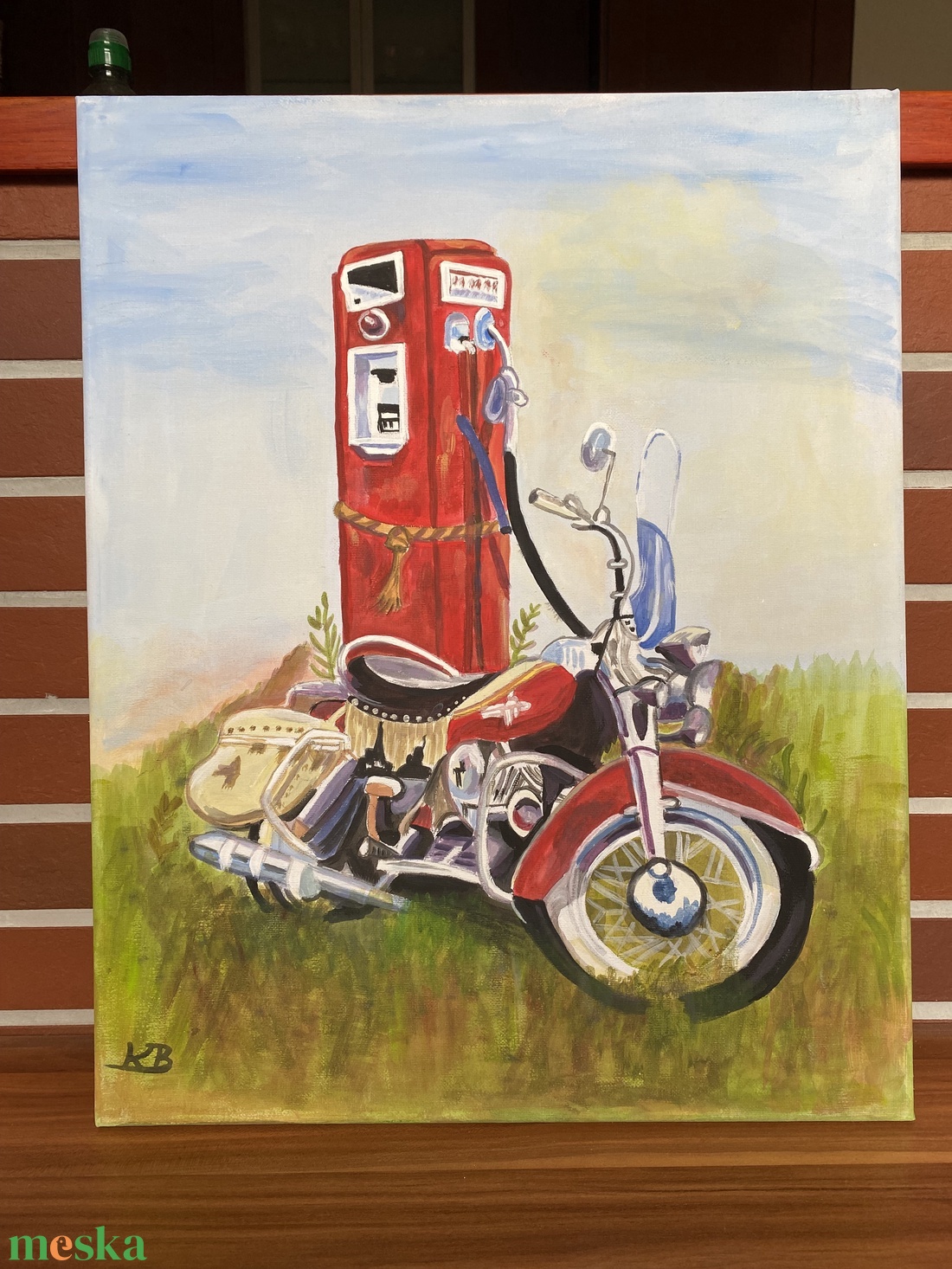 Chopper-amerikai motor benzinkútnál- akril festmény, falikép - művészet - festmény - akril - Meska.hu Chopper-amerikai motor benzinkútnál- akril festmény, falikép - művészet - festmény - akril - Meska.hu