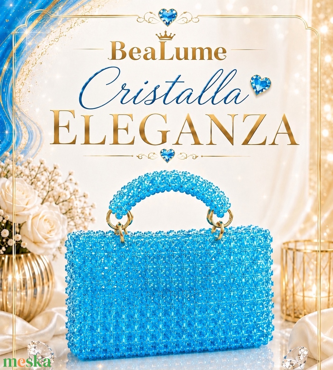 Cristalla Eleganza - táska & tok - kézitáska & válltáska - kézitáska - Meska.hu