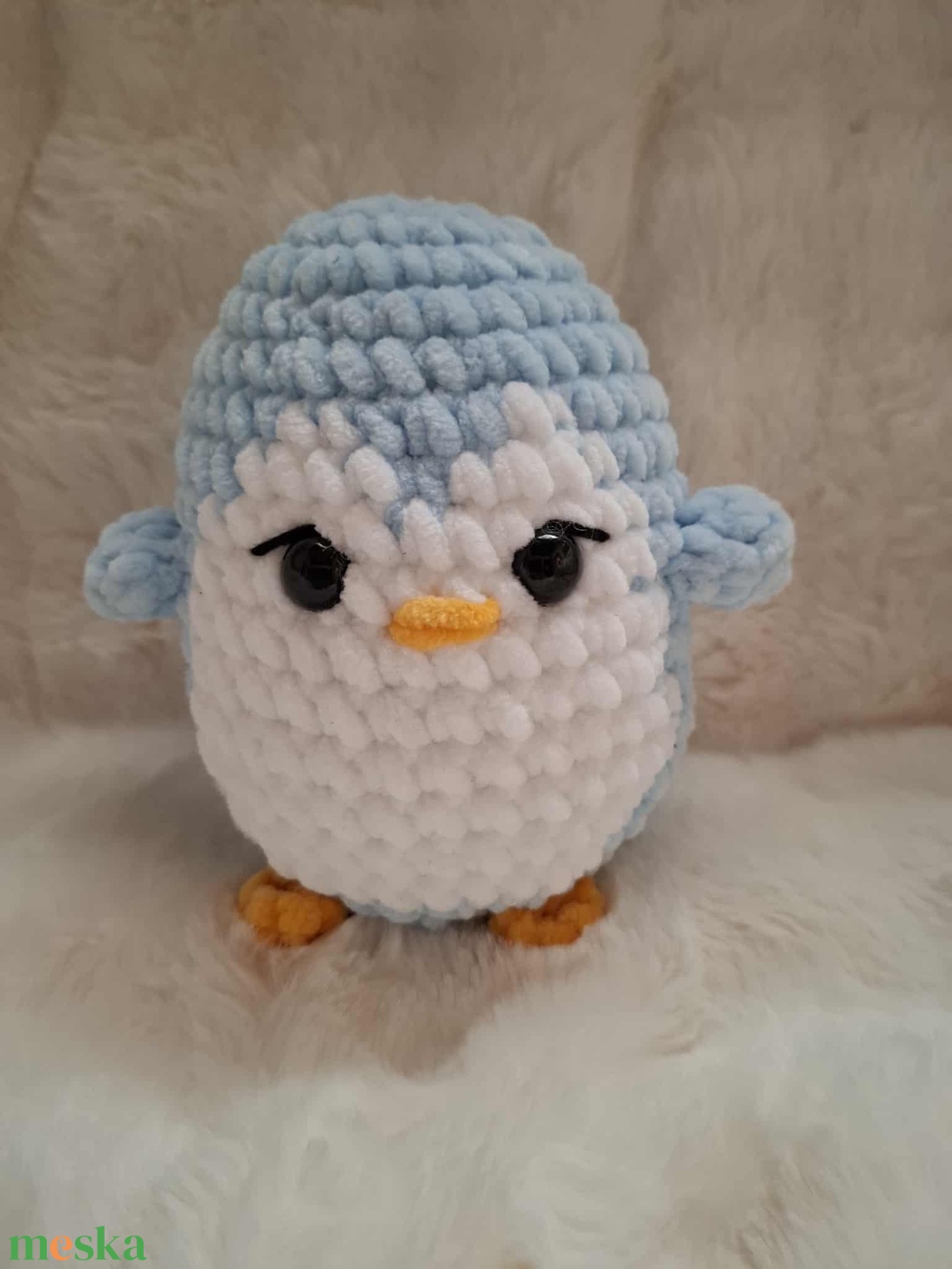 Horgolt plüss pingvin - játék & sport - plüssállat & játékfigura - más figura - Meska.hu