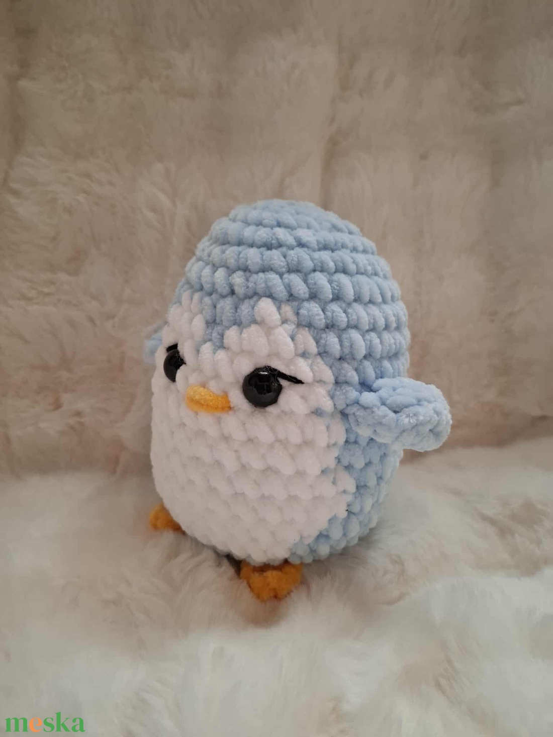 Horgolt plüss pingvin - játék & sport - plüssállat & játékfigura - más figura - Meska.hu