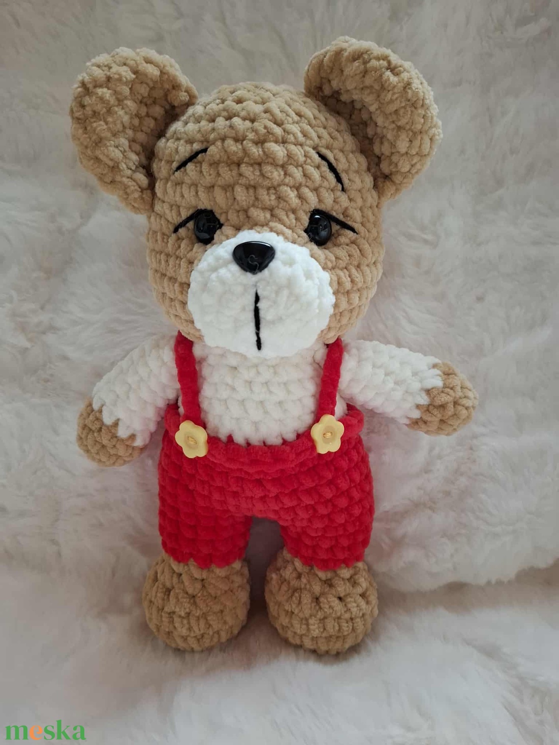 Horgolt plüss maci - játék & sport - plüssállat & játékfigura - maci - Meska.hu