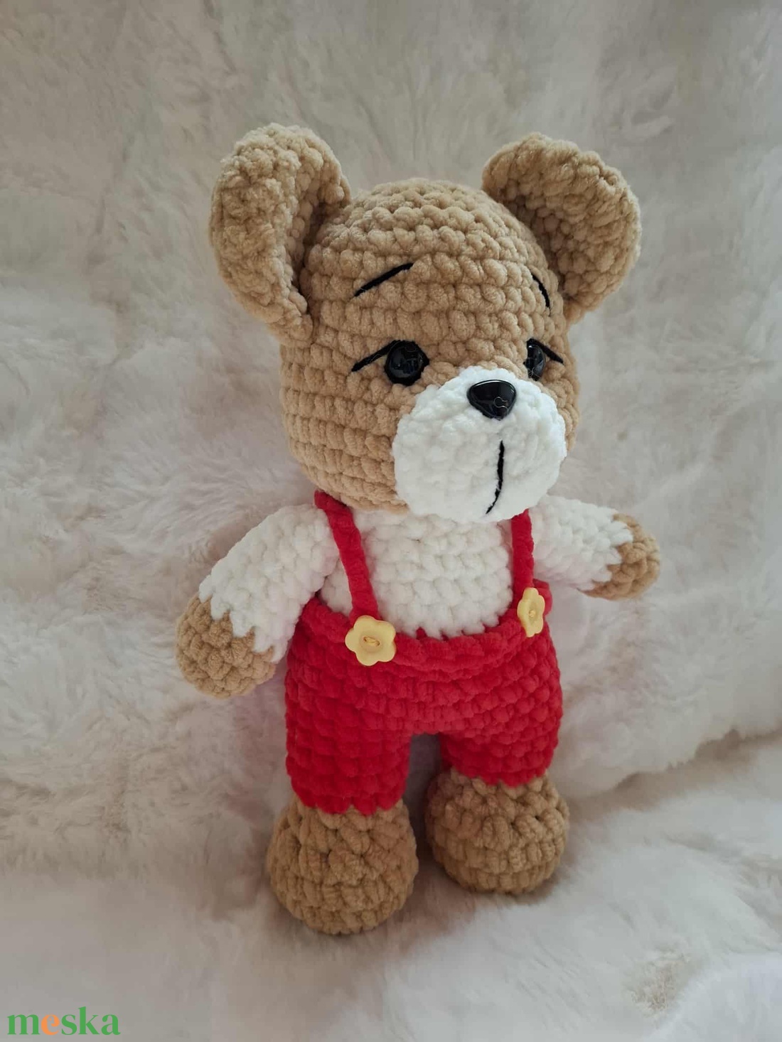 Horgolt plüss maci - játék & sport - plüssállat & játékfigura - maci - Meska.hu