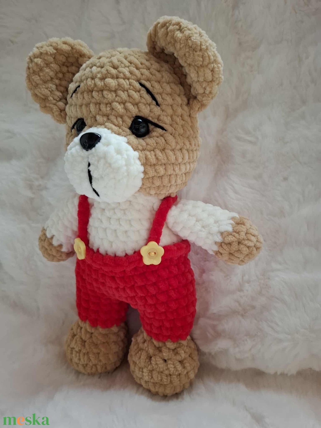 Horgolt plüss maci - játék & sport - plüssállat & játékfigura - maci - Meska.hu