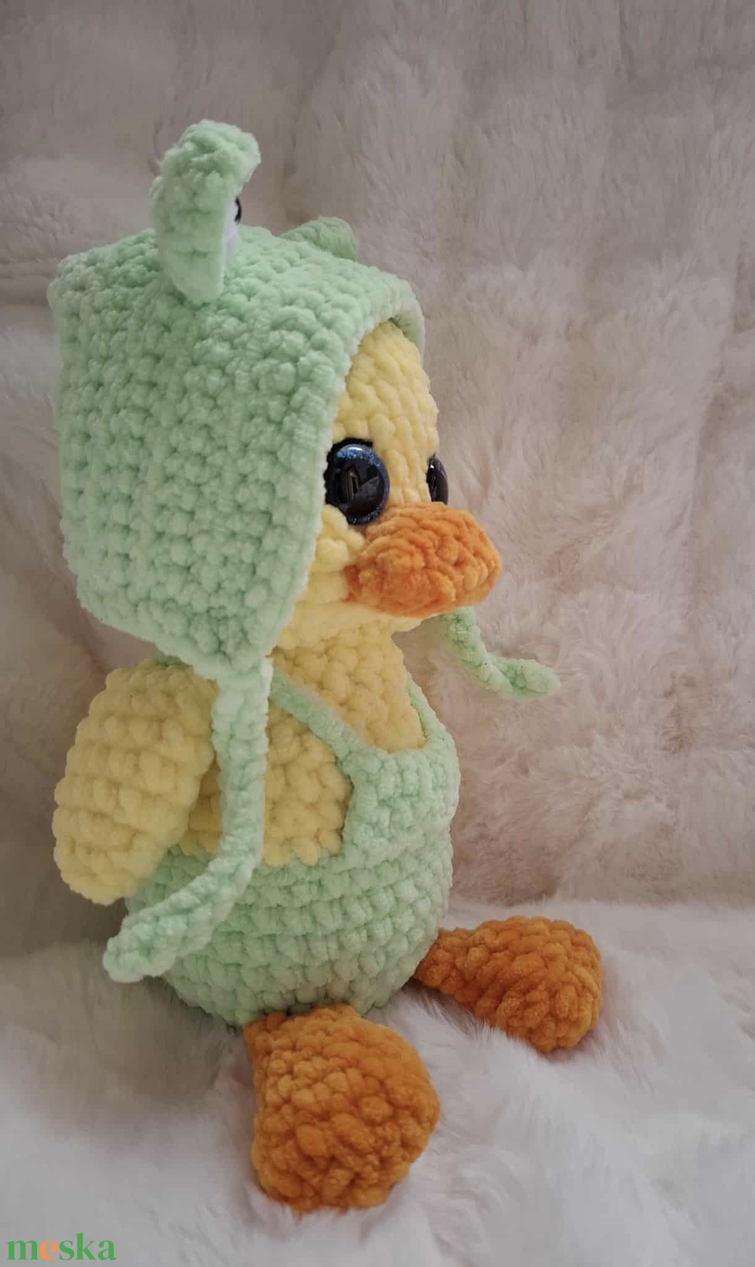 Horgolt plüss kacsa békás sapiban - játék & sport - plüssállat & játékfigura - más figura - Meska.hu Horgolt plüss kacsa békás sapiban - játék & sport - plüssállat & játékfigura - más figura - Meska.hu