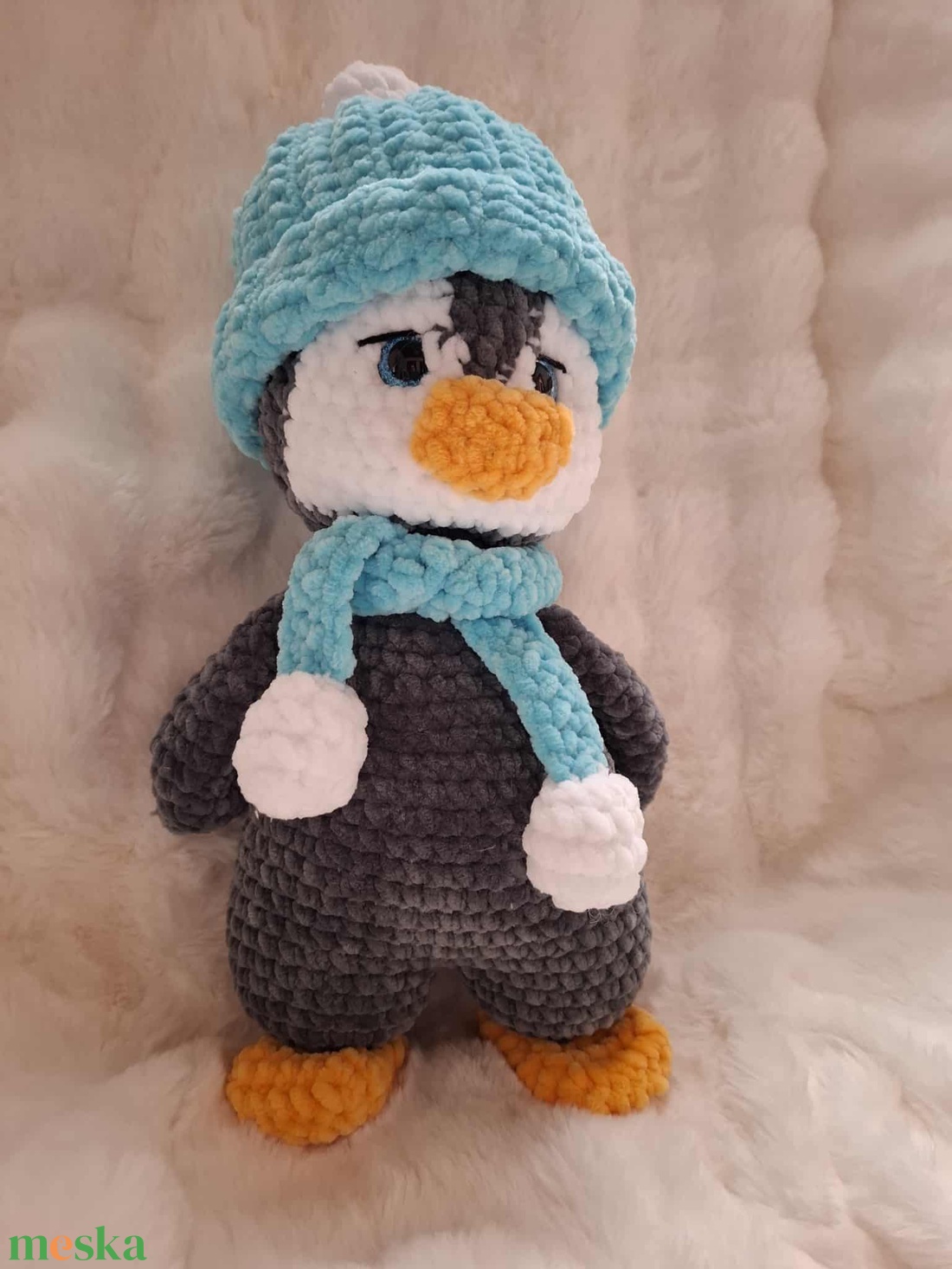 Horgolt plüss pingvin - játék & sport - plüssállat & játékfigura - más figura - Meska.hu Horgolt plüss pingvin - játék & sport - plüssállat & játékfigura - más figura - Meska.hu