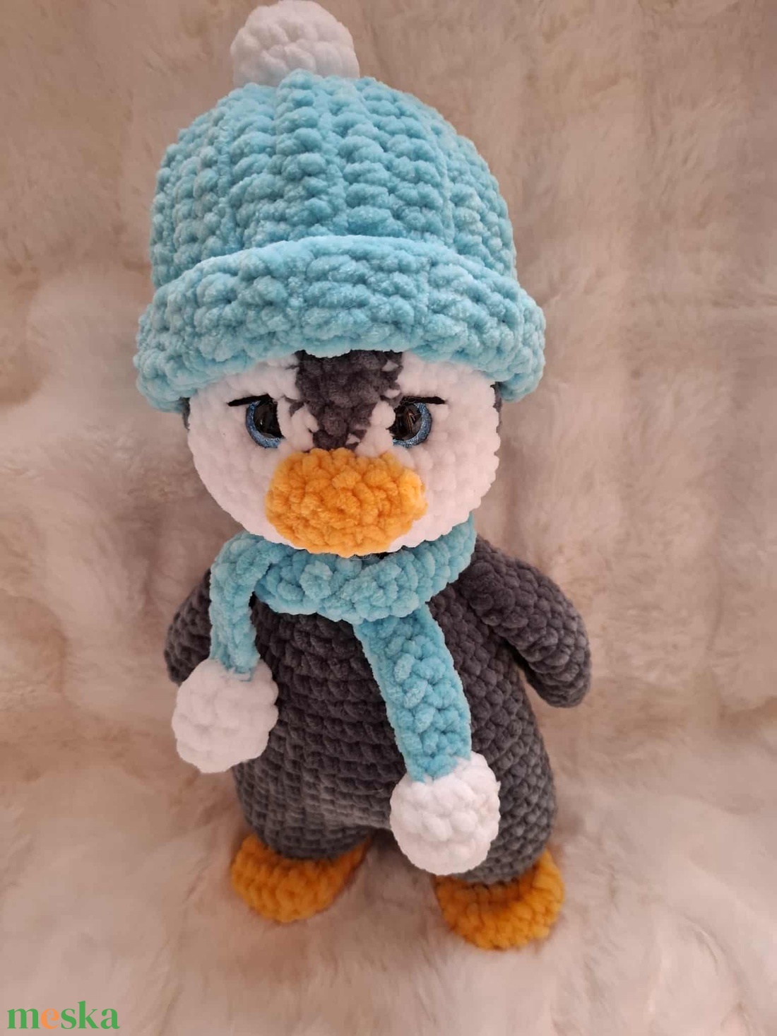 Horgolt plüss pingvin - játék & sport - plüssállat & játékfigura - más figura - Meska.hu Horgolt plüss pingvin - játék & sport - plüssállat & játékfigura - más figura - Meska.hu