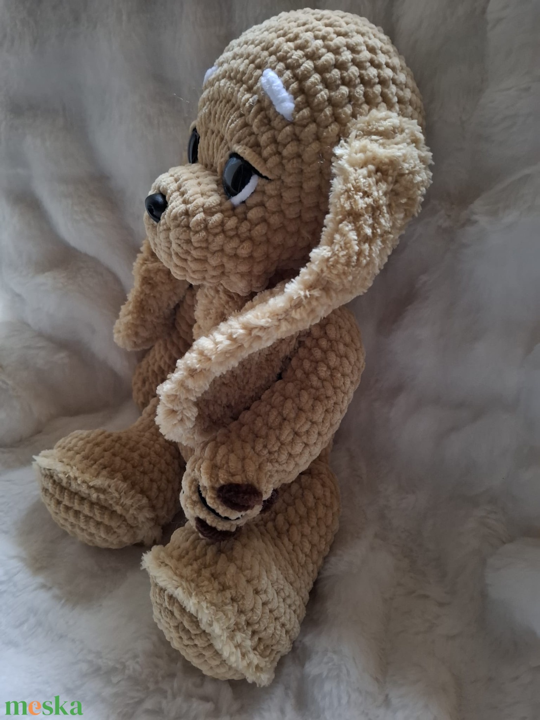 Horgolt plüss spániel kutyus - játék & sport - plüssállat & játékfigura - kutya - Meska.hu