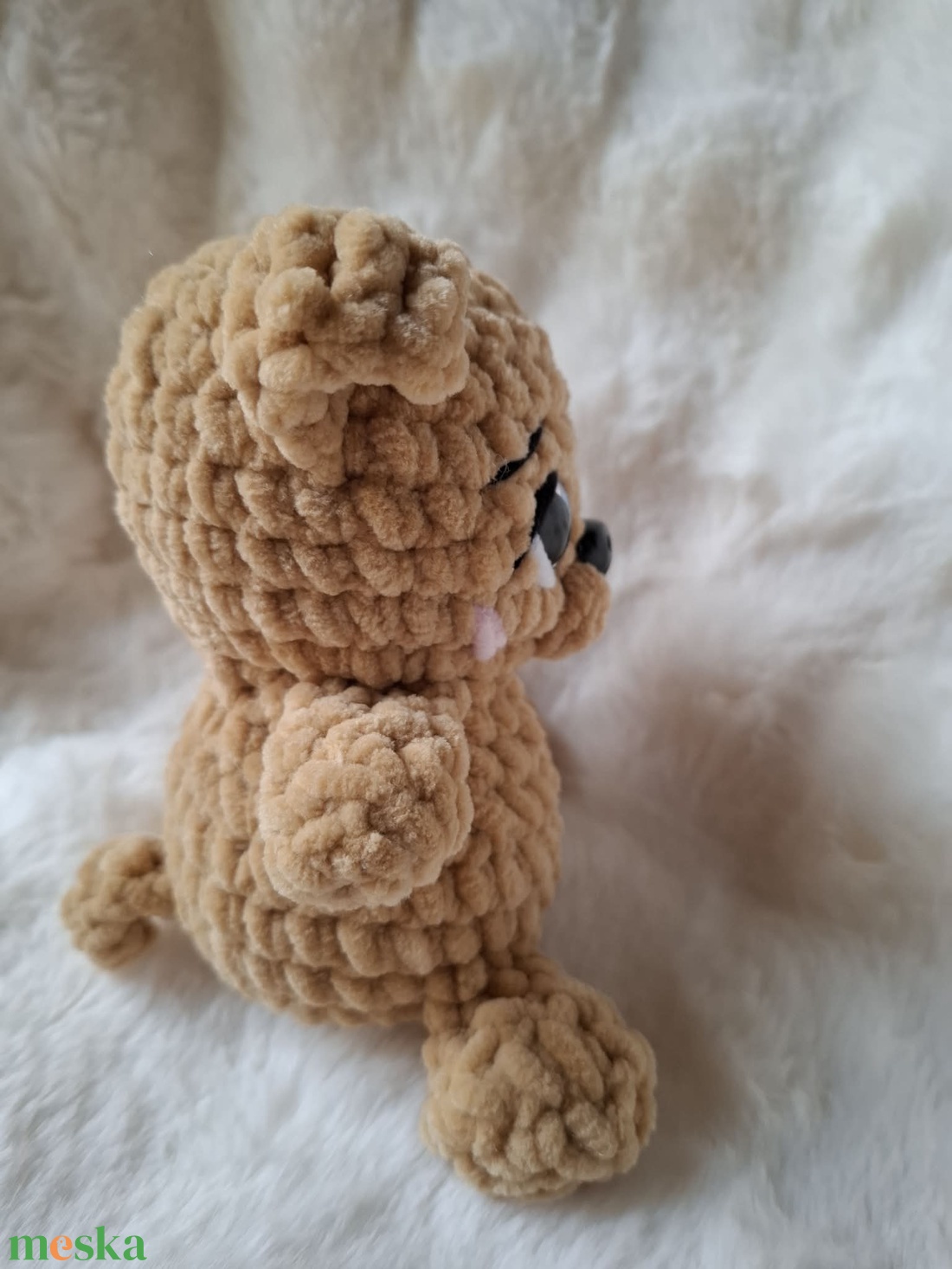 Horgolt mini plüss kutyus - játék & sport - plüssállat & játékfigura - kutya - Meska.hu