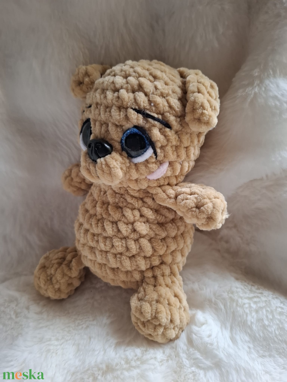 Horgolt mini plüss kutyus - játék & sport - plüssállat & játékfigura - kutya - Meska.hu