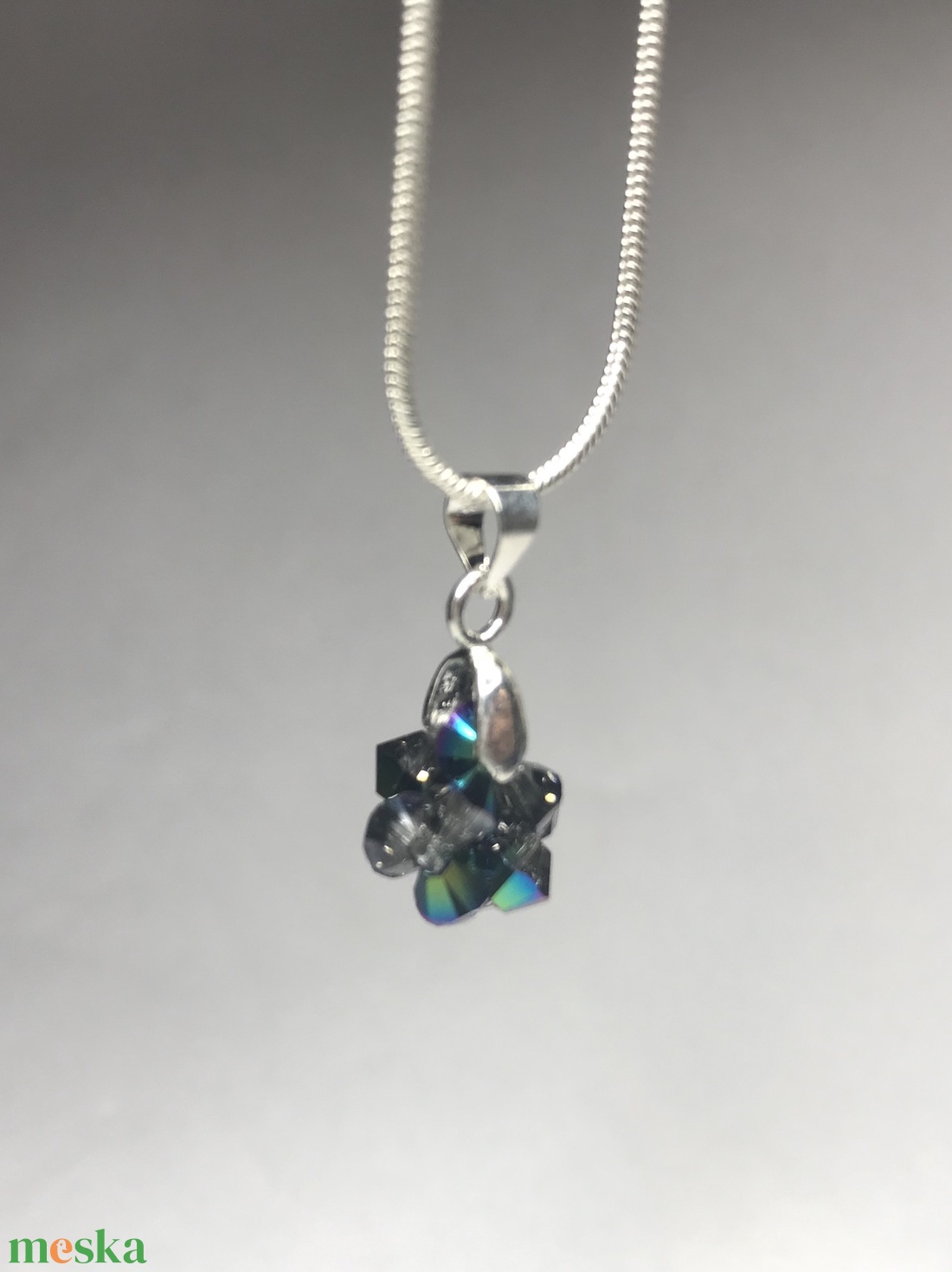 Swarovski Scarabeus Green 925 Sterling Ezüst nyaklánc medállal - ékszer - nyaklánc - medálos nyaklánc - Meska.hu Swarovski Scarabeus Green 925 Sterling Ezüst nyaklánc medállal - ékszer - nyaklánc - medálos nyaklánc - Meska.hu