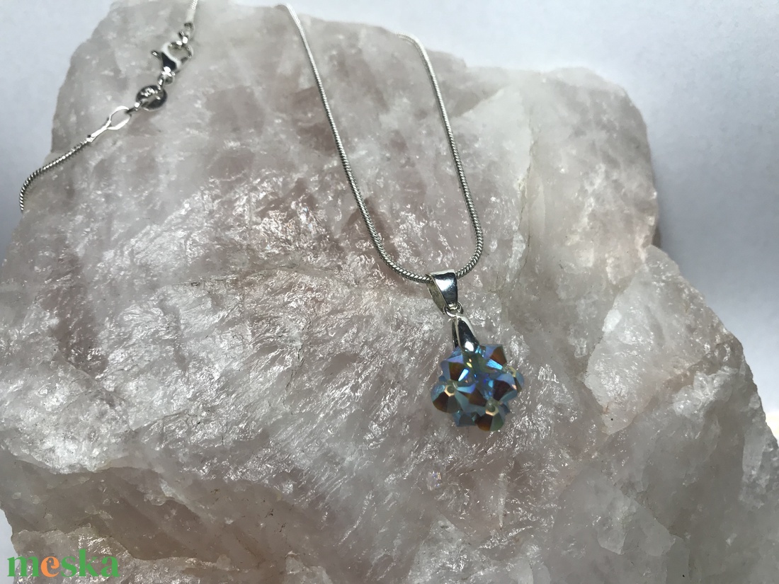 Swarovski Pacific Opál 925 Sterling Ezüst nyaklánc medállal - ékszer - nyaklánc - medálos nyaklánc - Meska.hu Swarovski Pacific Opál 925 Sterling Ezüst nyaklánc medállal - ékszer - nyaklánc - medálos nyaklánc - Meska.hu
