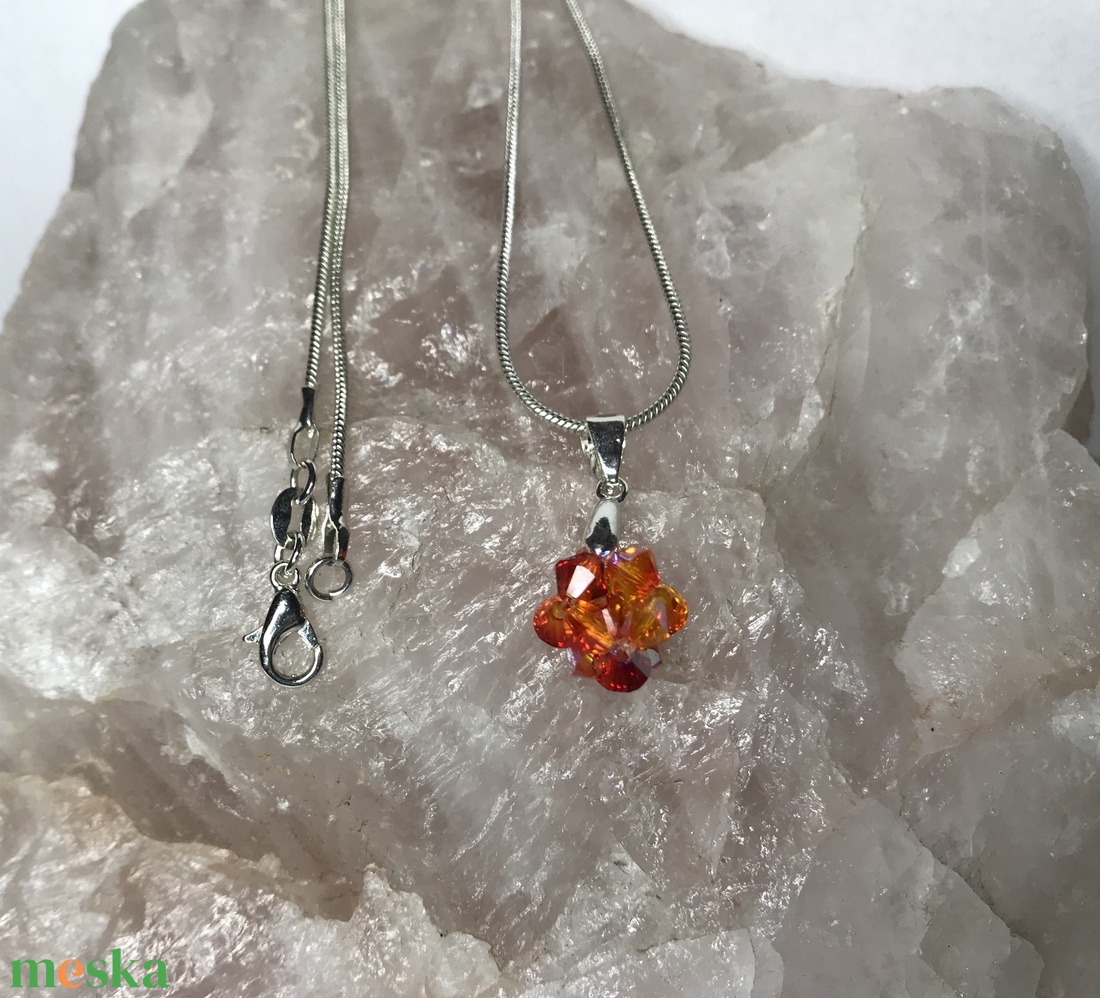 Swarovski Star Fireopál AB 925 Sterling Ezüst nyaklánc medállal - ékszer - nyaklánc - medálos nyaklánc - Meska.hu Swarovski Star Fireopál AB 925 Sterling Ezüst nyaklánc medállal - ékszer - nyaklánc - medálos nyaklánc - Meska.hu
