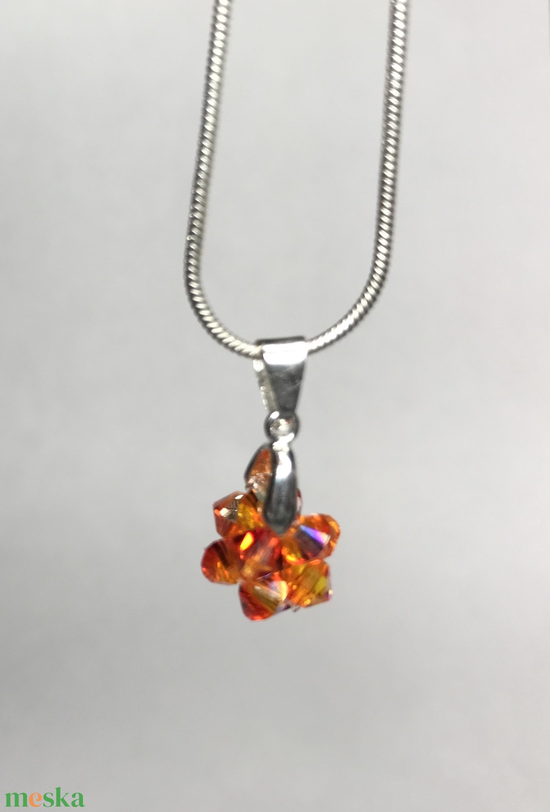 Swarovski Star Fireopál AB 925 Sterling Ezüst nyaklánc medállal - ékszer - nyaklánc - medálos nyaklánc - Meska.hu Swarovski Star Fireopál AB 925 Sterling Ezüst nyaklánc medállal - ékszer - nyaklánc - medálos nyaklánc - Meska.hu
