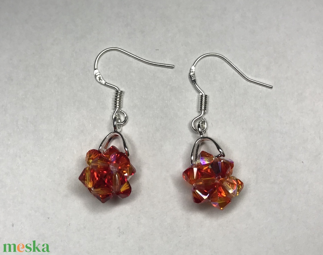 Swarovski Star Fireopál AB 925 Sterling Ezüst fülbevaló - ékszer - fülbevaló - lógó fülbevaló - Meska.hu Swarovski Star Fireopál AB 925 Sterling Ezüst fülbevaló - ékszer - fülbevaló - lógó fülbevaló - Meska.hu