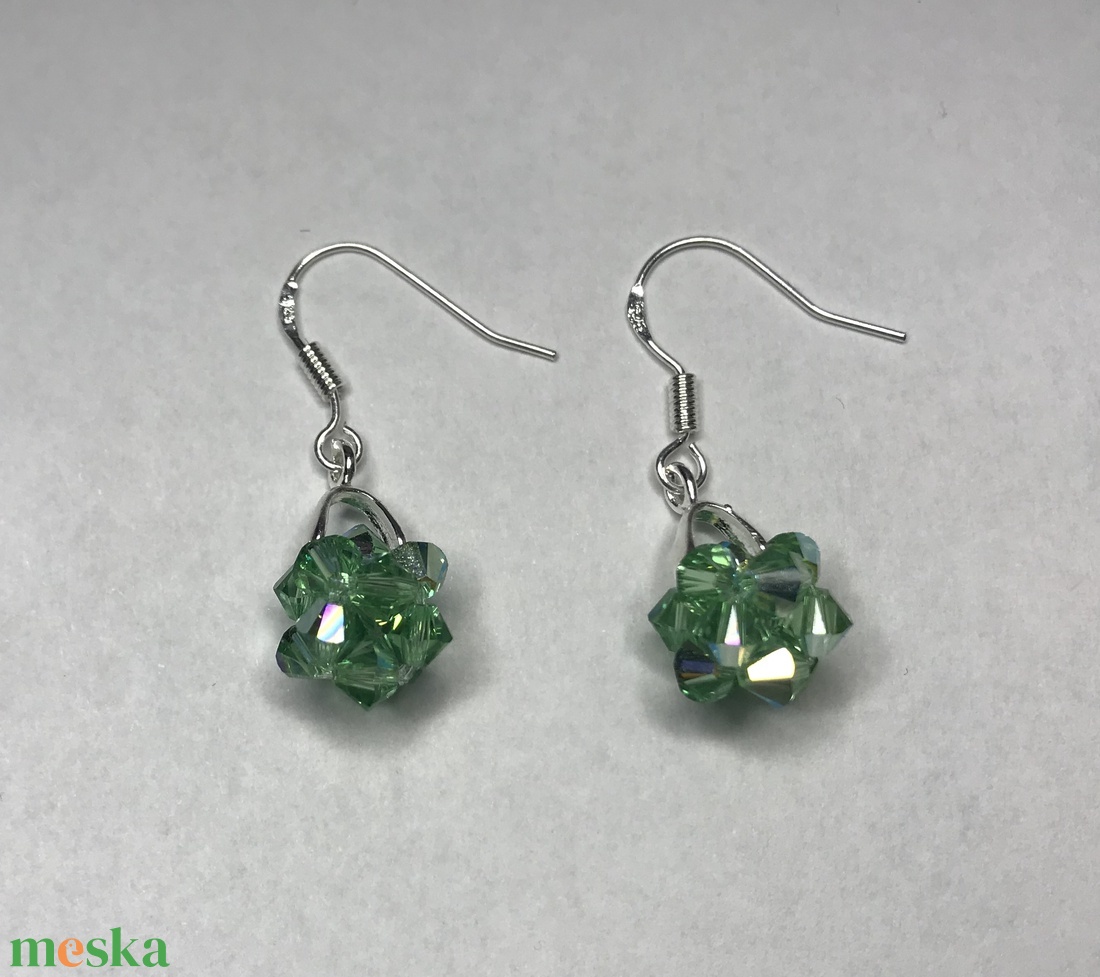 Swarovski Star Peridot AB 925 Sterling Ezüst fülbevaló - ékszer - fülbevaló - lógó fülbevaló - Meska.hu Swarovski Star Peridot AB 925 Sterling Ezüst fülbevaló - ékszer - fülbevaló - lógó fülbevaló - Meska.hu