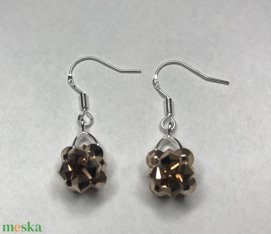 Swarovski Star Rose Gold 925 Sterling Ezüst fülbevaló - ékszer - fülbevaló - lógó fülbevaló - Meska.hu Swarovski Star Rose Gold 925 Sterling Ezüst fülbevaló - ékszer - fülbevaló - lógó fülbevaló - Meska.hu