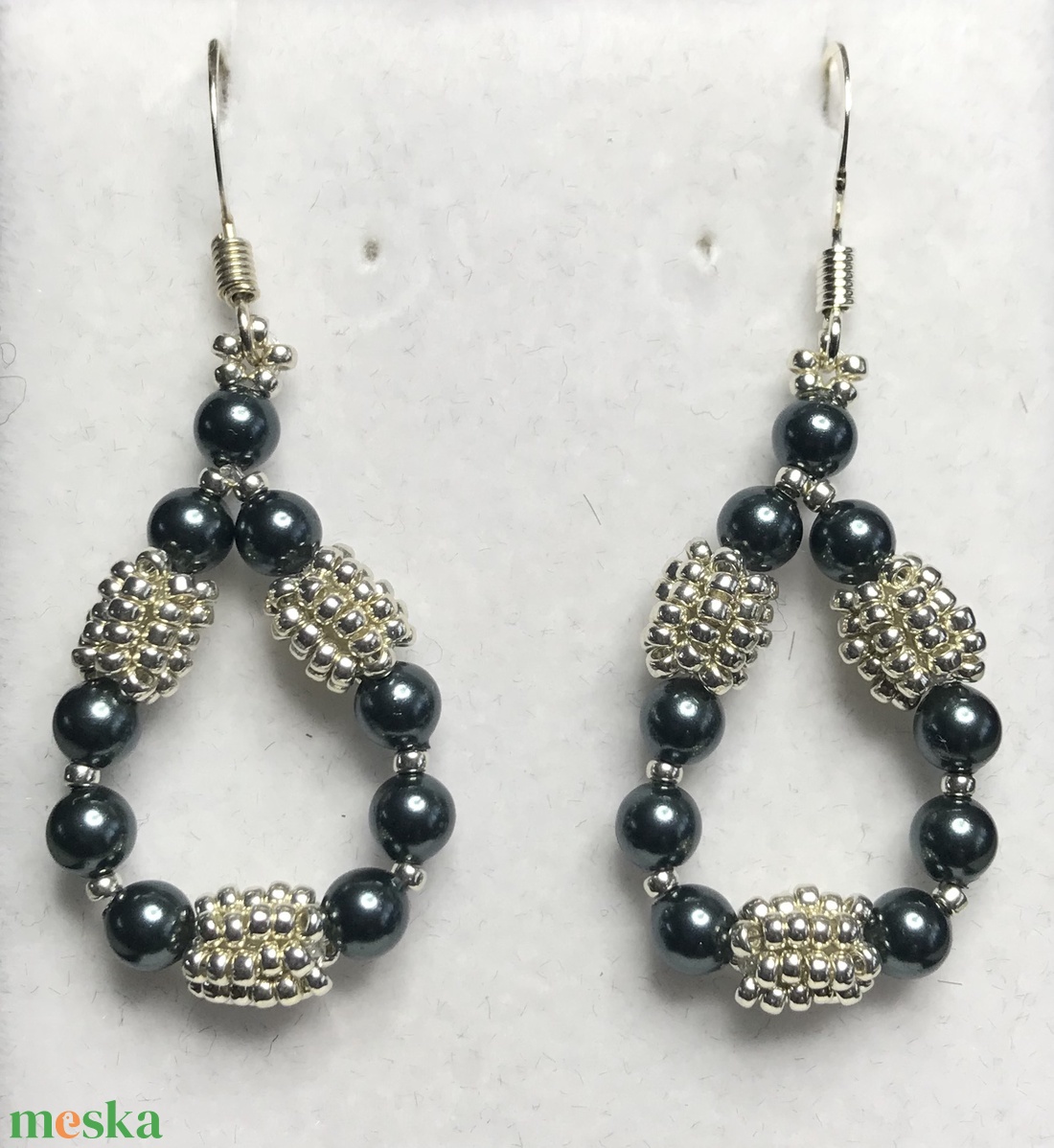 Swarovski Tahitian gyöngy fülbevaló nikkelmentes - ékszer - fülbevaló - lógó fülbevaló - Meska.hu Swarovski Tahitian gyöngy fülbevaló nikkelmentes - ékszer - fülbevaló - lógó fülbevaló - Meska.hu