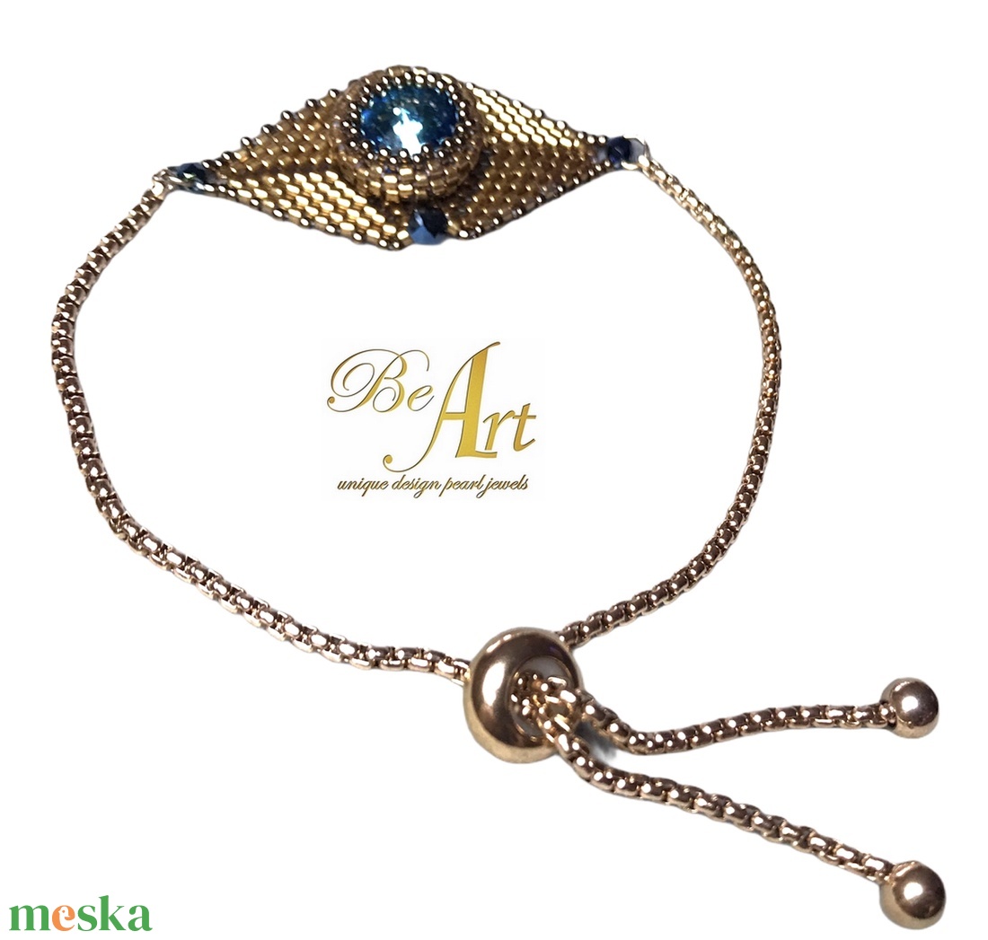 Swarovski Blue Rose Gold Allah szeme karkötő állítható rozsdamentes - ékszer - karkötő - Meska.hu Swarovski Blue Rose Gold Allah szeme karkötő állítható rozsdamentes - ékszer - karkötő - Meska.hu