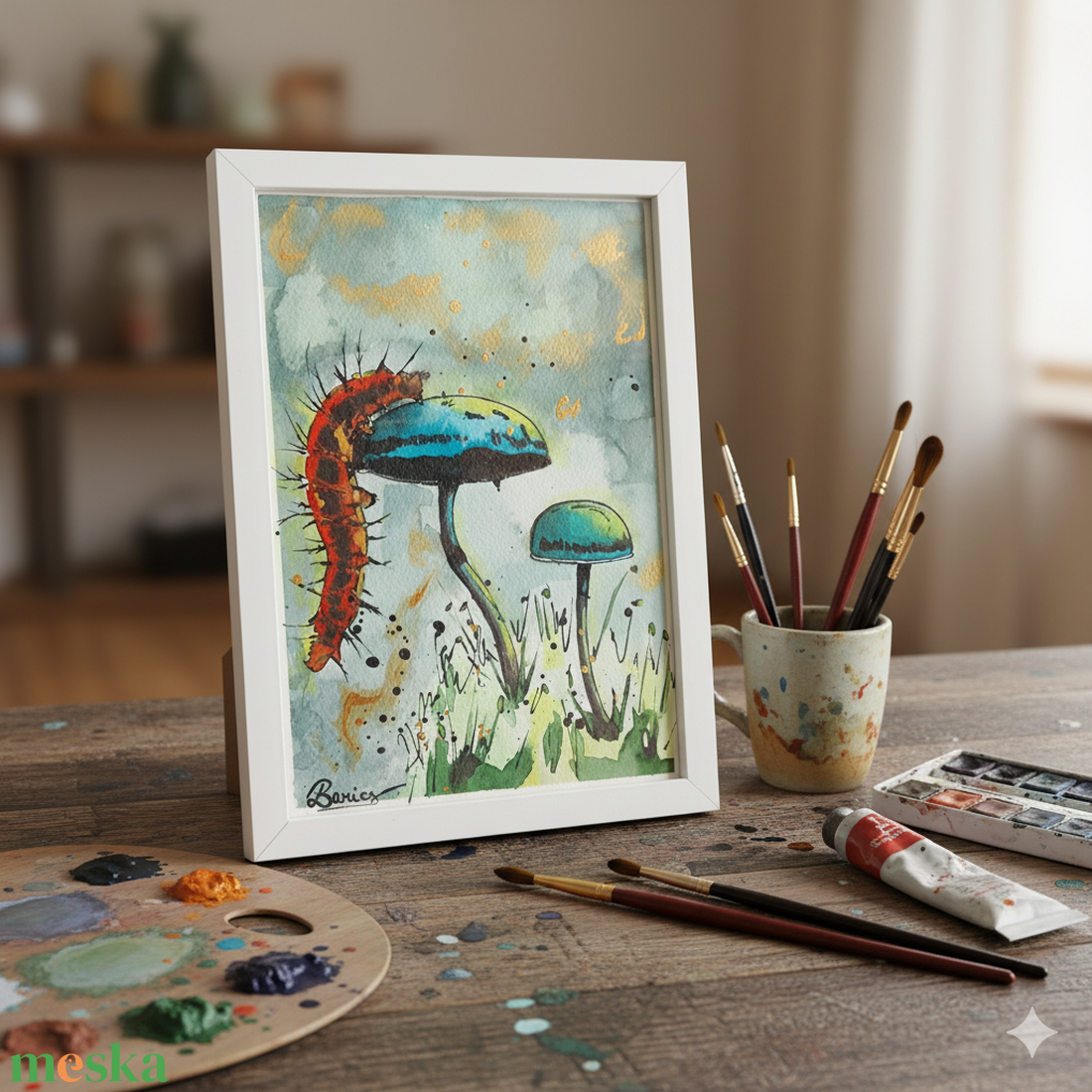 Erdőszéli mesék II. - művészet - festmény - akvarell - Meska.hu