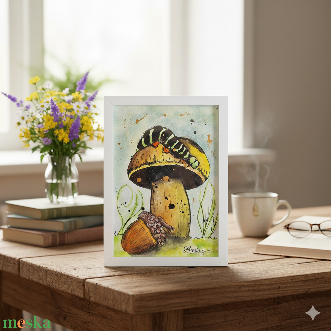 Erdőszéli mesék VI. - művészet - festmény - akvarell - Meska.hu