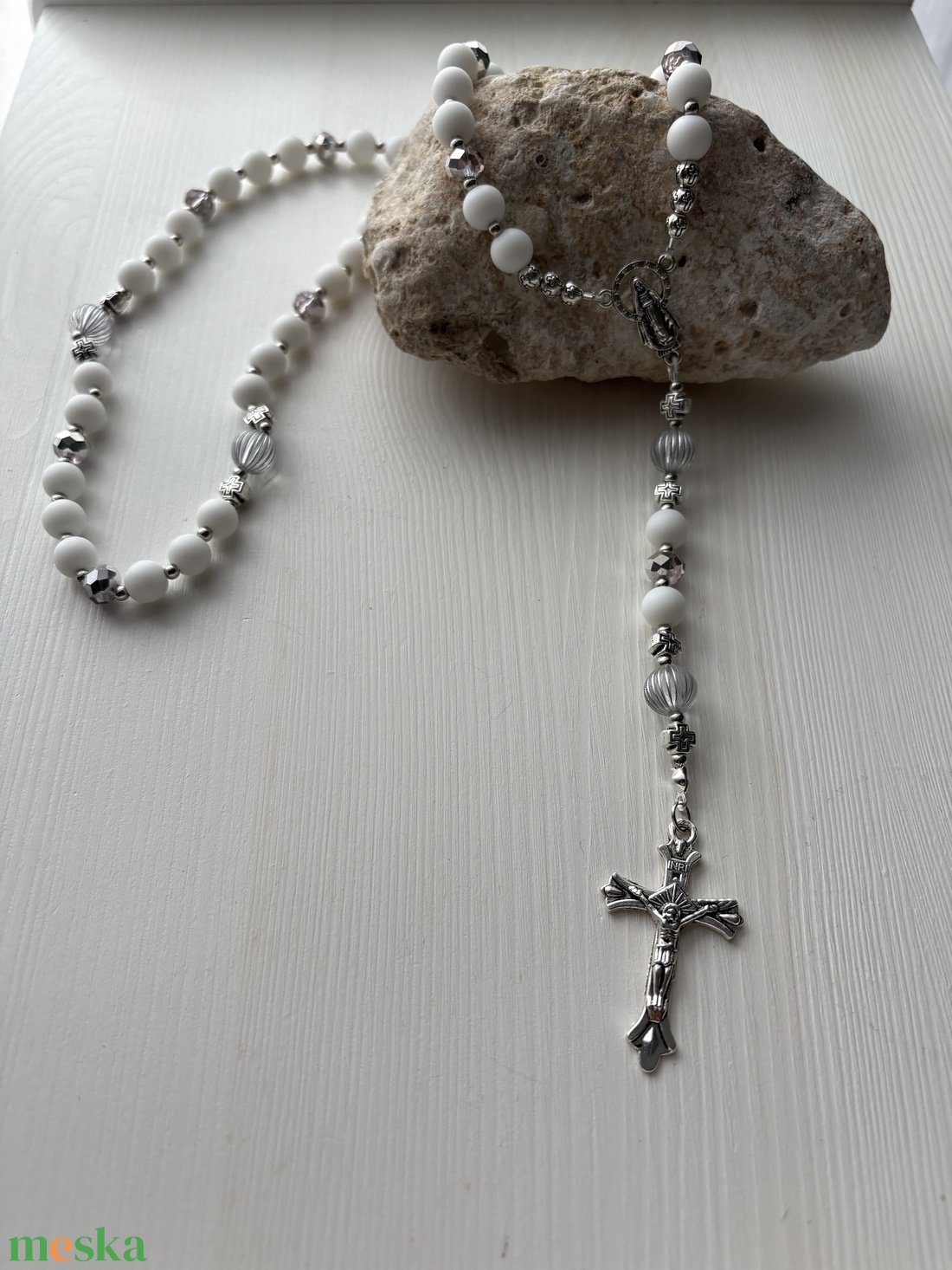 Rózsafüzér - ékszer - nyaklánc - gyöngyös nyaklánc - Meska.hu