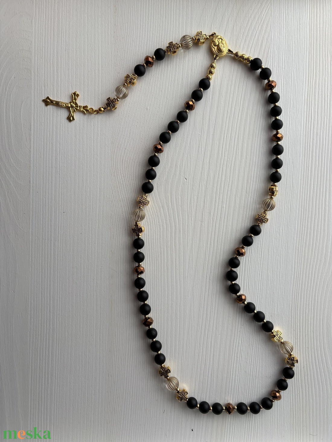 Rózsafüzér - ékszer - nyaklánc - gyöngyös nyaklánc - Meska.hu