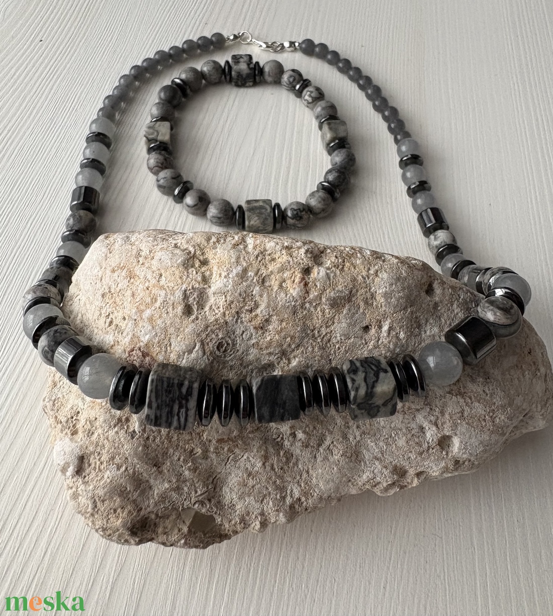 Férfi nyaklánc karkötővel - ékszer - ékszerszett - Meska.hu