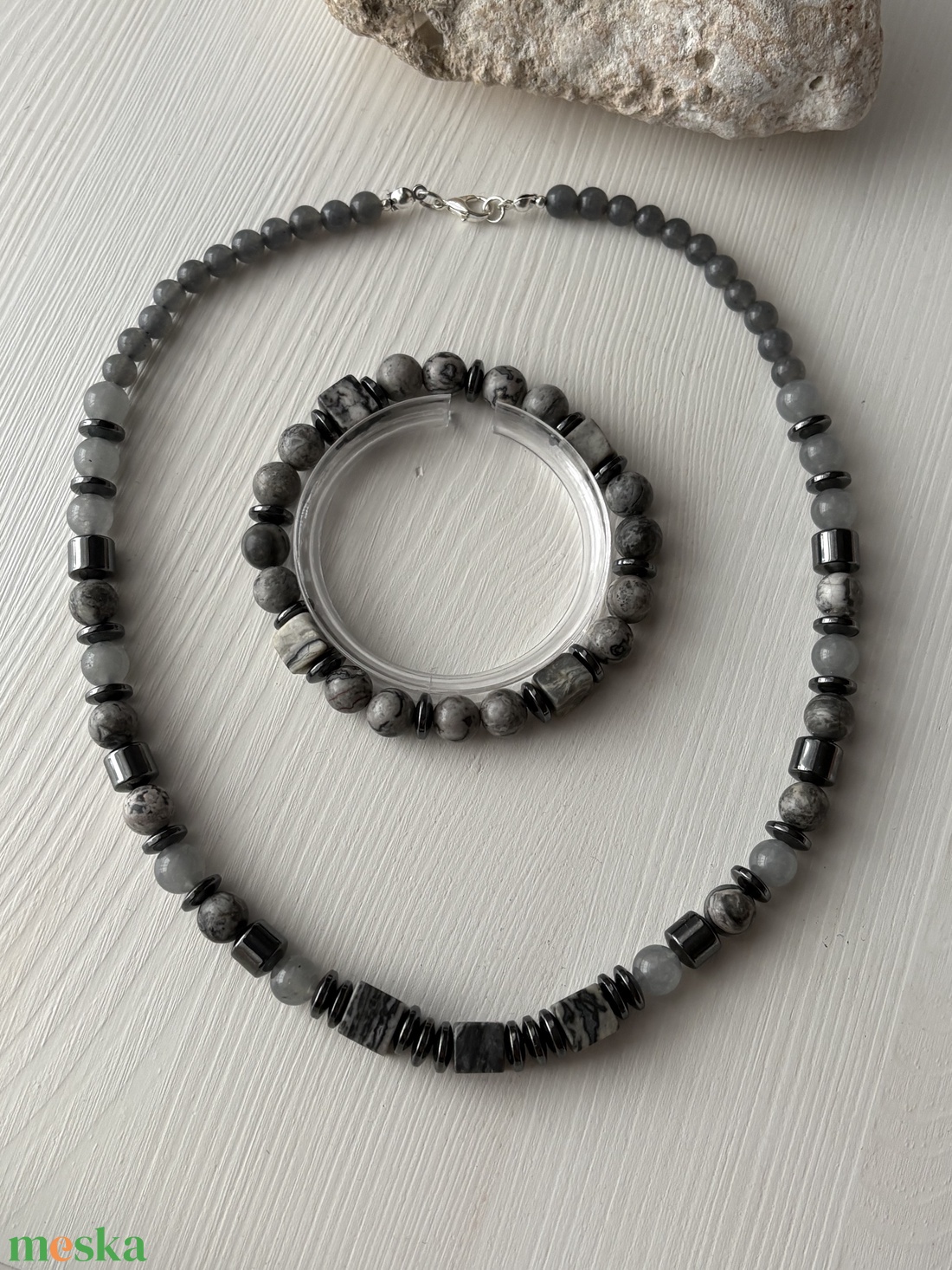 Férfi nyaklánc karkötővel - ékszer - ékszerszett - Meska.hu