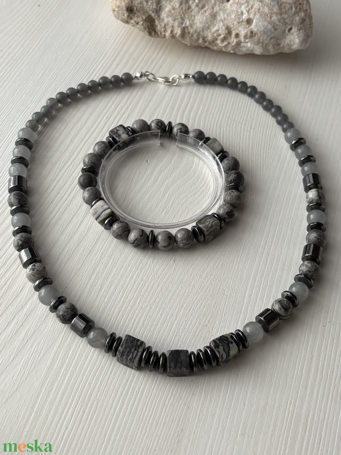 Férfi nyaklánc karkötővel - ékszer - ékszerszett - Meska.hu