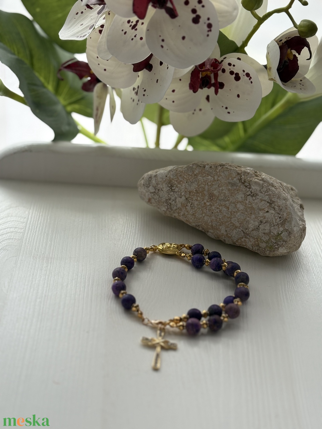 Karkötő - ékszer - karkötő - karkötő medállal - Meska.hu