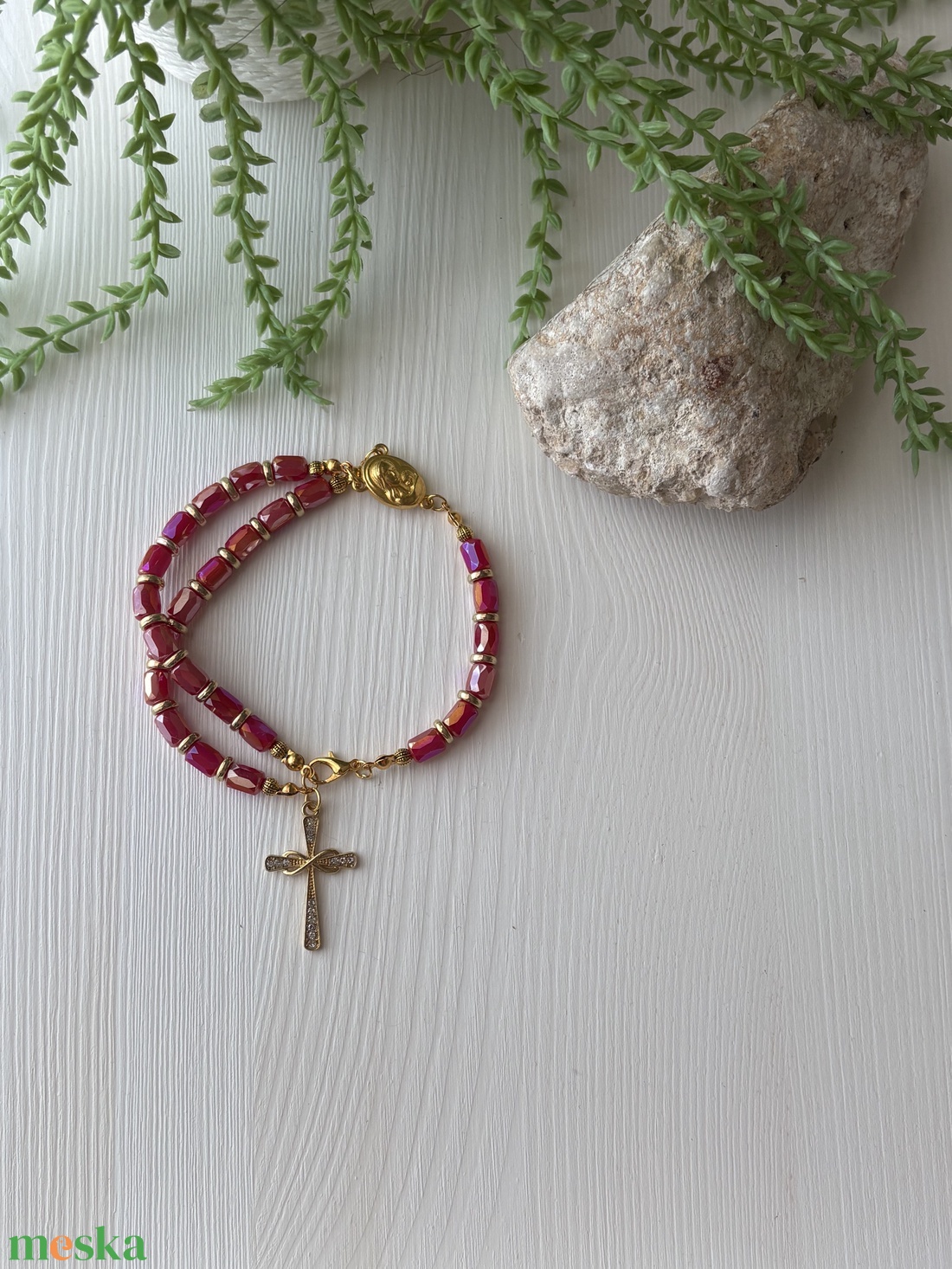 Karkötő - ékszer - karkötő - karkötő medállal - Meska.hu