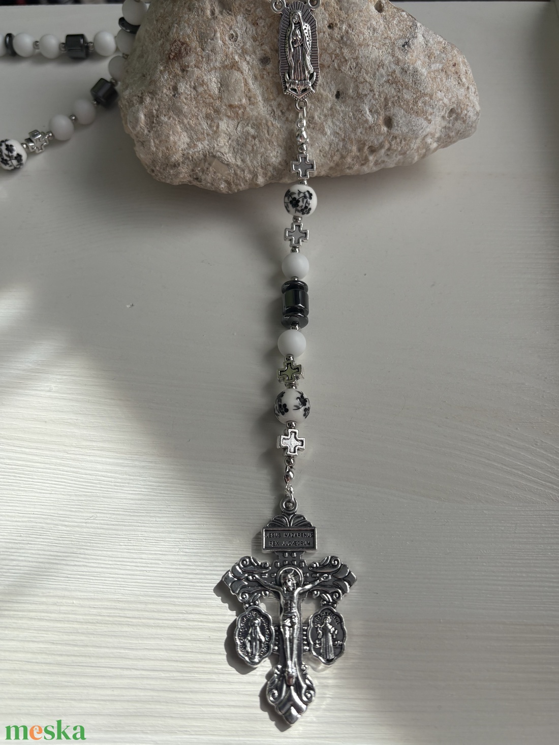 Rózsafüzér - ékszer - nyaklánc - gyöngyös nyaklánc - Meska.hu