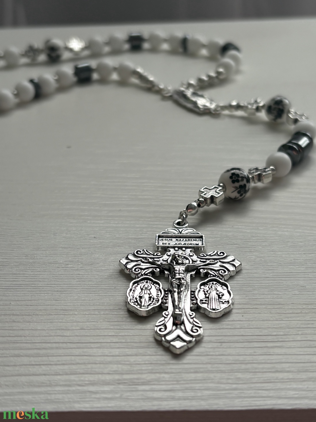 Rózsafüzér - ékszer - nyaklánc - gyöngyös nyaklánc - Meska.hu