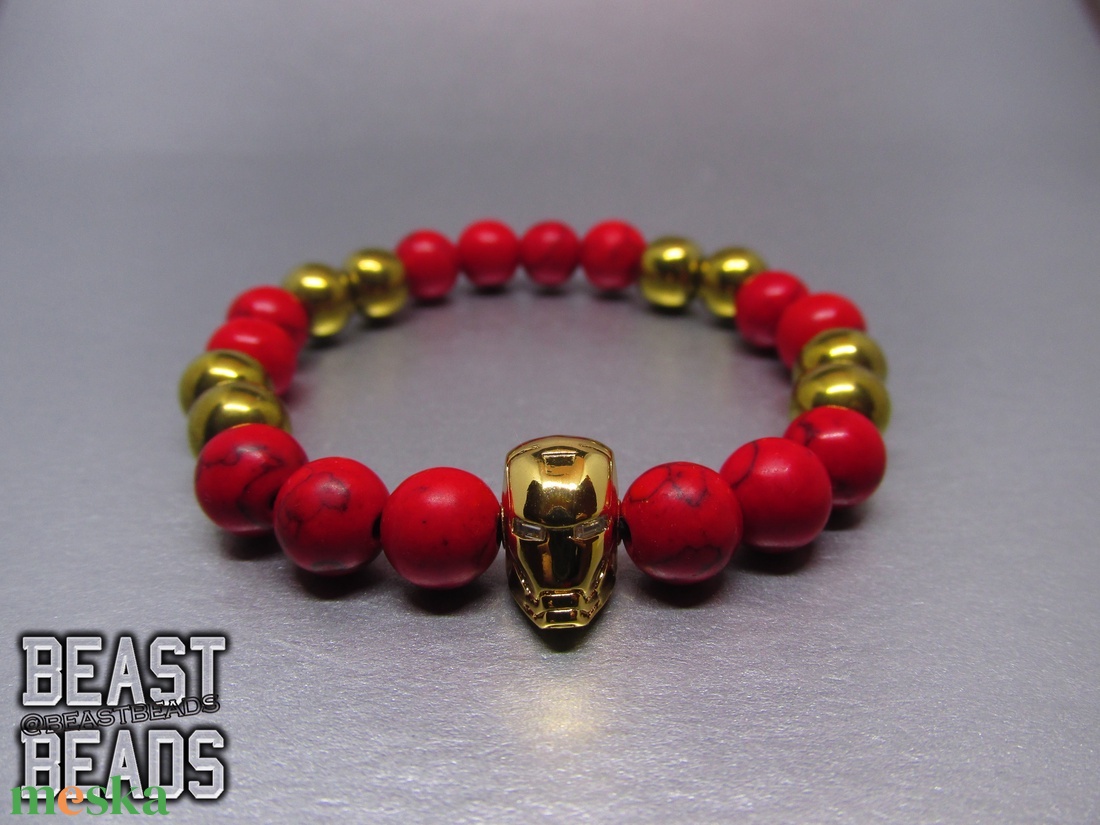 Original Iron man  Vasember karkötő - ékszer - karkötő - bogyós karkötő - Meska.hu