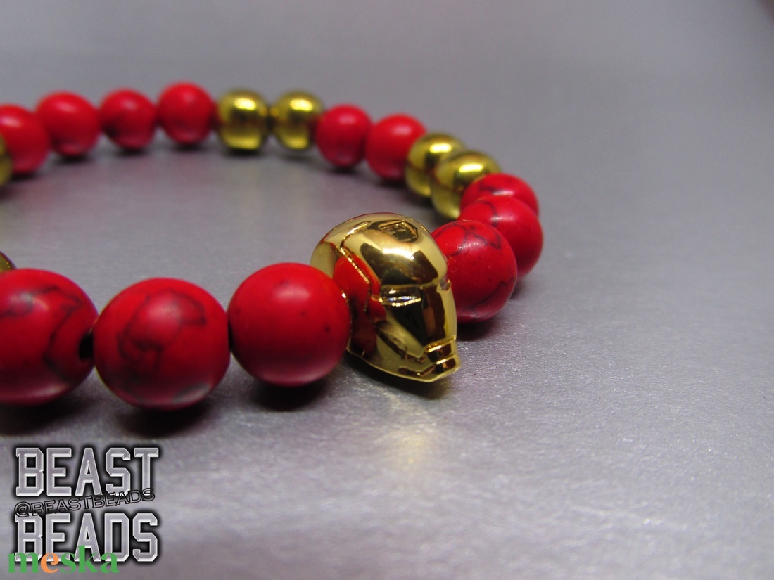 Original Iron man  Vasember karkötő - ékszer - karkötő - bogyós karkötő - Meska.hu