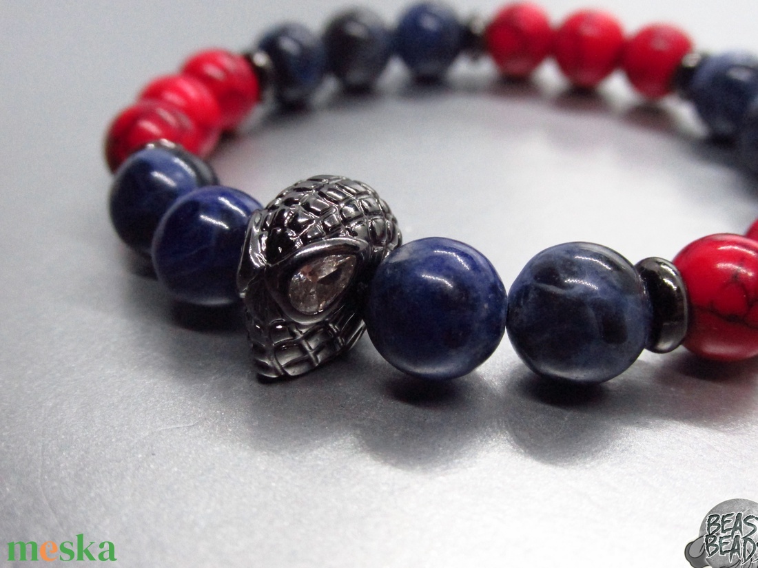 Amazing Spider-Man  Pókember karkötő - ékszer - karkötő - bogyós karkötő - Meska.hu