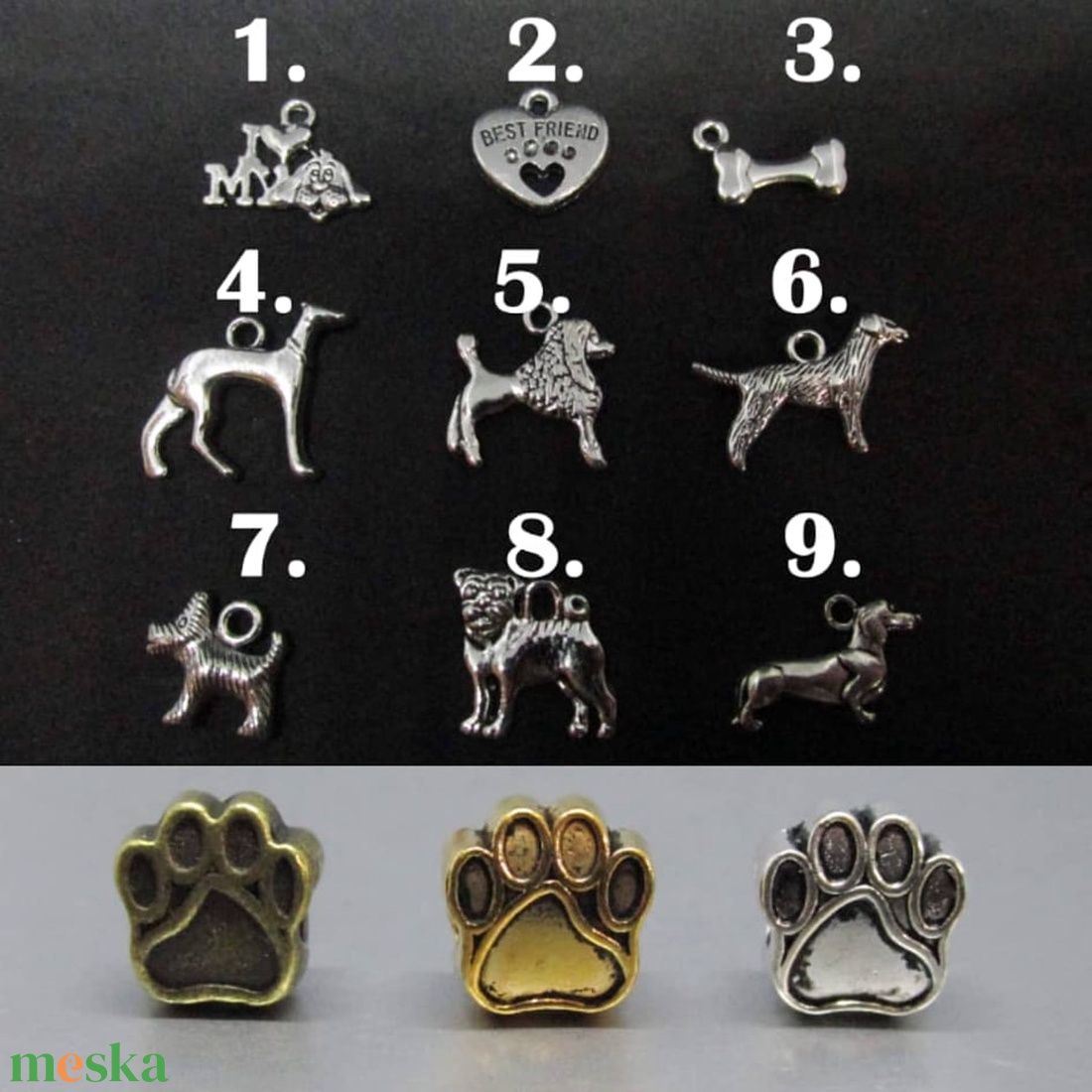 A saját kiskedvenced ihlette ásvány kutyás karkötő - ékszer - karkötő - gyöngyös karkötő - Meska.hu