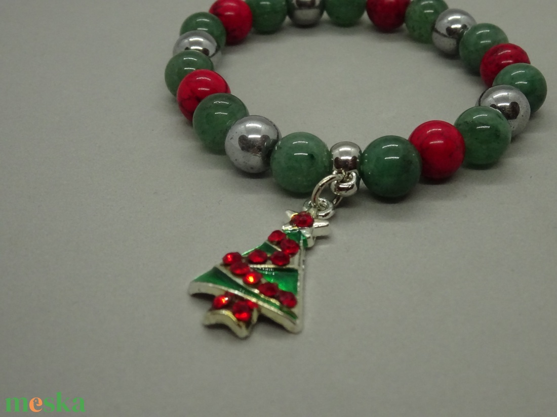 Xmas Limited - Hematit, Aventurin, Magnezit karkötő - ékszer - karkötő - karkötő medállal - Meska.hu Xmas Limited - Hematit, Aventurin, Magnezit karkötő - ékszer - karkötő - karkötő medállal - Meska.hu