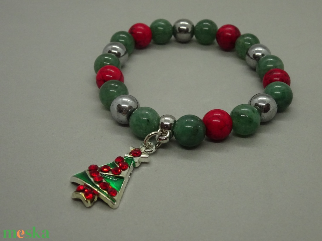 Xmas Limited - Hematit, Aventurin, Magnezit karkötő - ékszer - karkötő - karkötő medállal - Meska.hu Xmas Limited - Hematit, Aventurin, Magnezit karkötő - ékszer - karkötő - karkötő medállal - Meska.hu