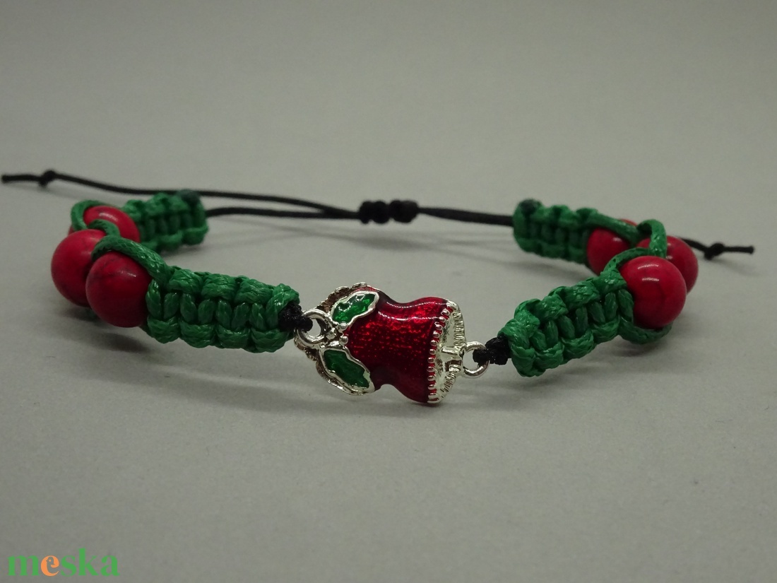 Xmas Limited -  Magnezit fonott karkötő - ékszer - karkötő - karkötő medállal - Meska.hu