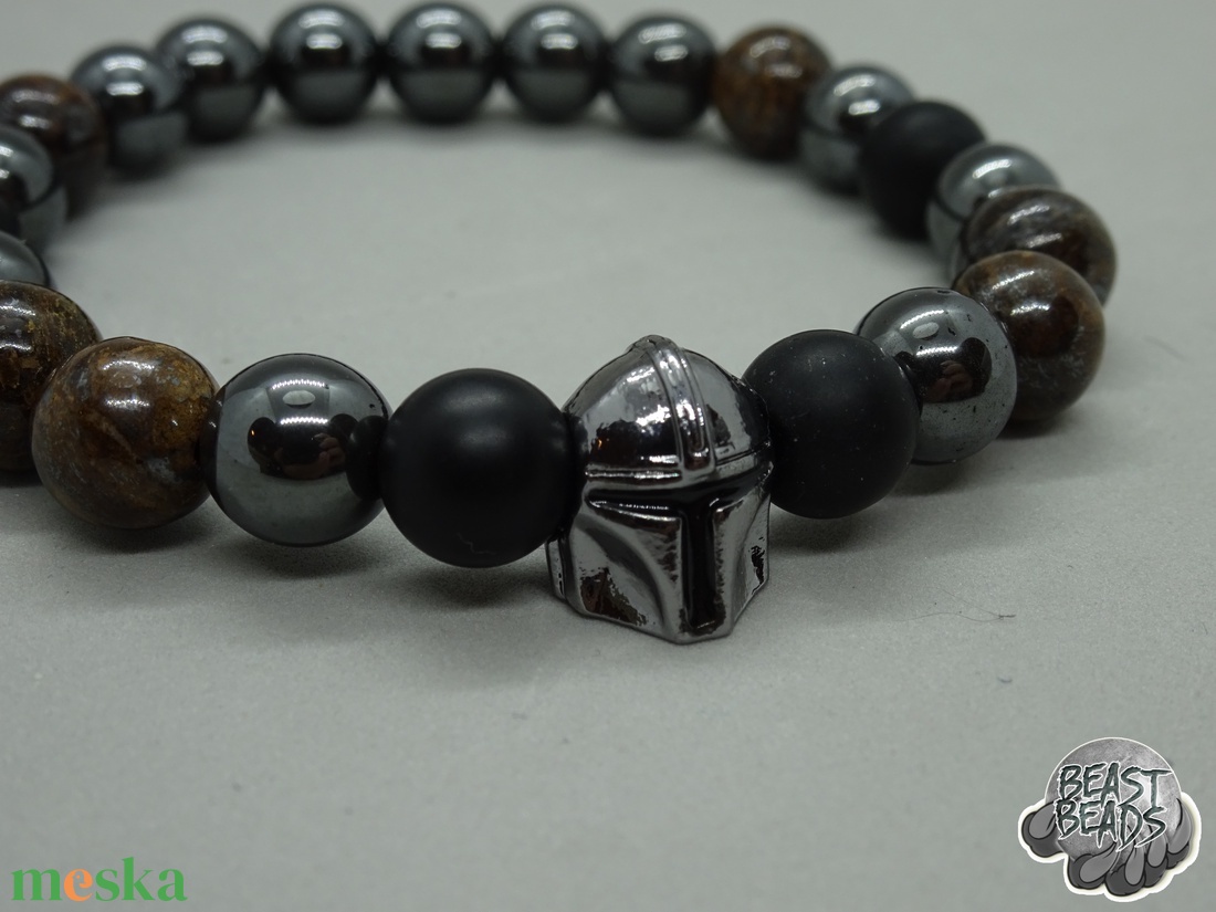 The Bounty Hunter - The Mandalorian karkötő - ékszer - karkötő - karkötő medállal - Meska.hu