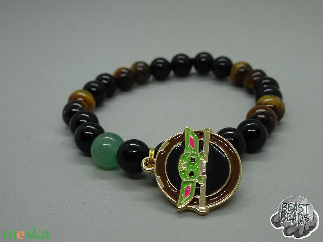 Frogs' final boss - Grogu karkötő (The Mandalorian) - ékszer - karkötő - karkötő medállal - Meska.hu