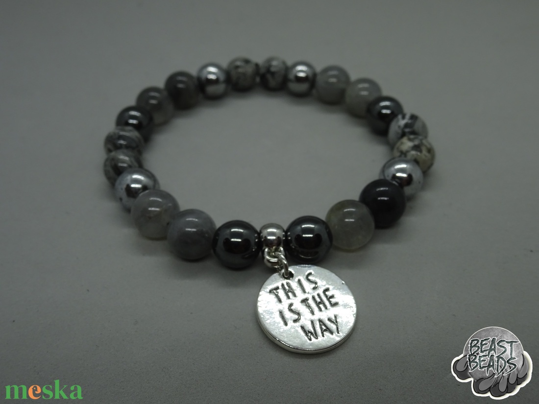 This is the Way - Mandalorian karkötő (The Mandalorian) - ékszer - karkötő - karkötő medállal - Meska.hu