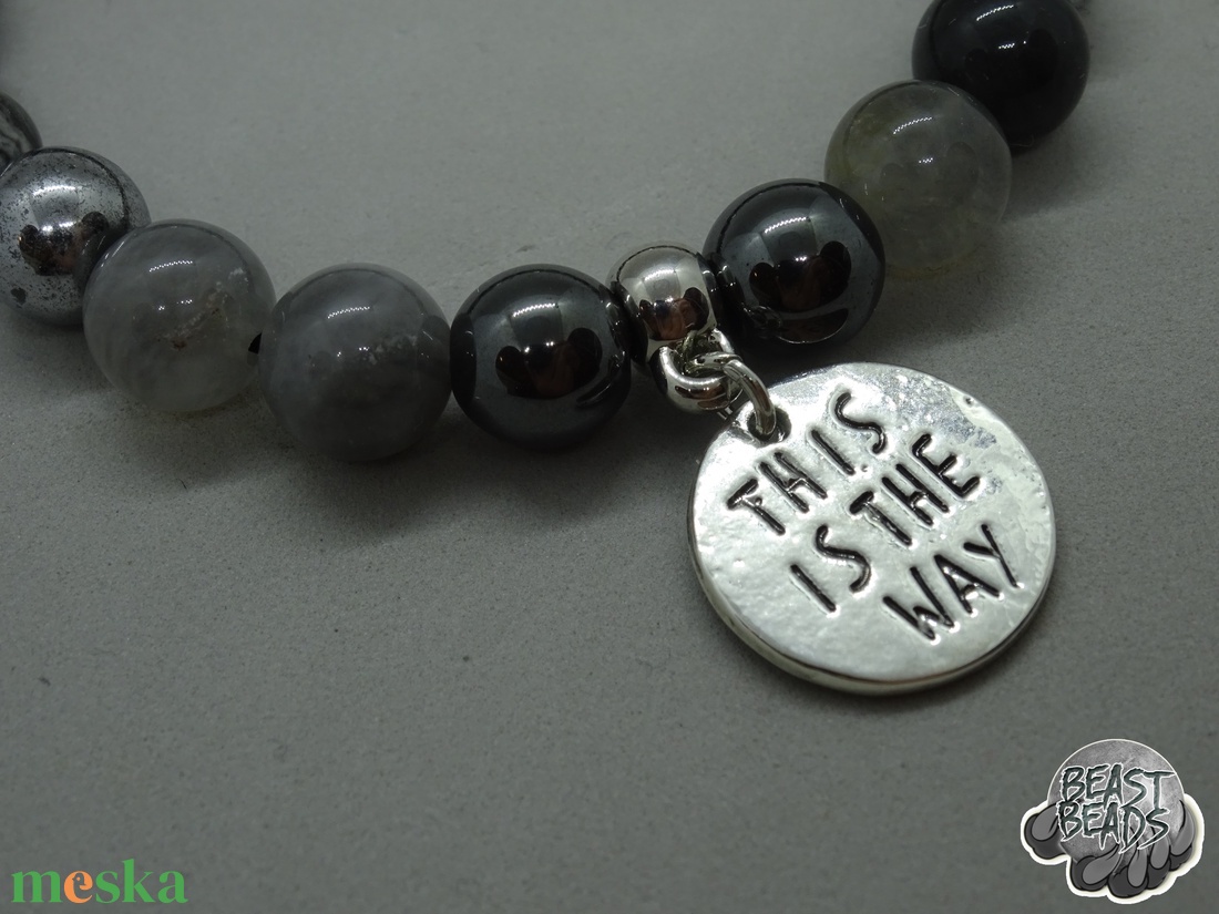 This is the Way - Mandalorian karkötő (The Mandalorian) - ékszer - karkötő - karkötő medállal - Meska.hu