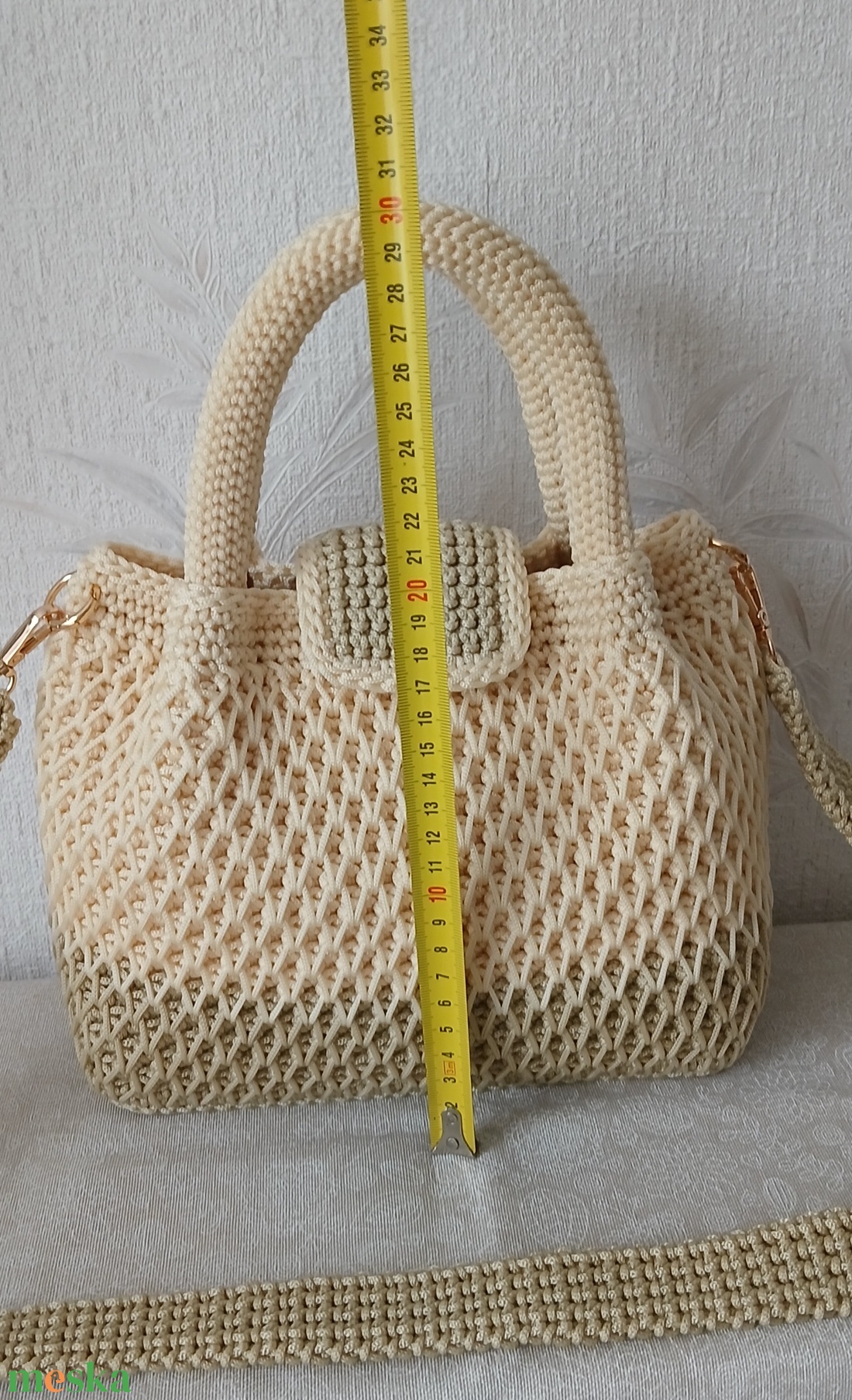 Saját készítésű horgolt táska - táska & tok - kézitáska & válltáska - kézitáska - Meska.hu