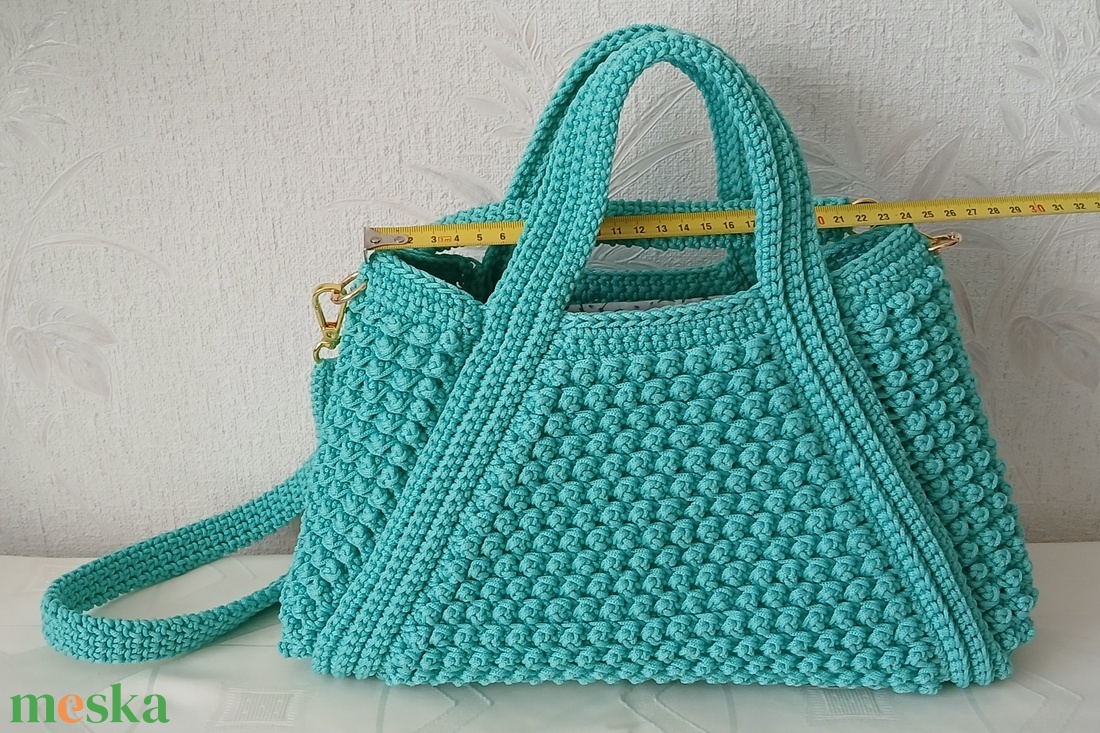 Saját készítésű horgolt táska - táska & tok - kézitáska & válltáska - alkalmi táska - Meska.hu