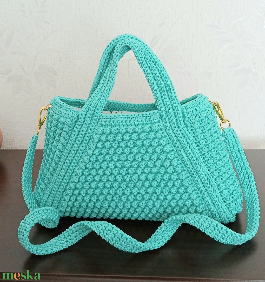 Saját készítésű horgolt táska - táska & tok - kézitáska & válltáska - alkalmi táska - Meska.hu