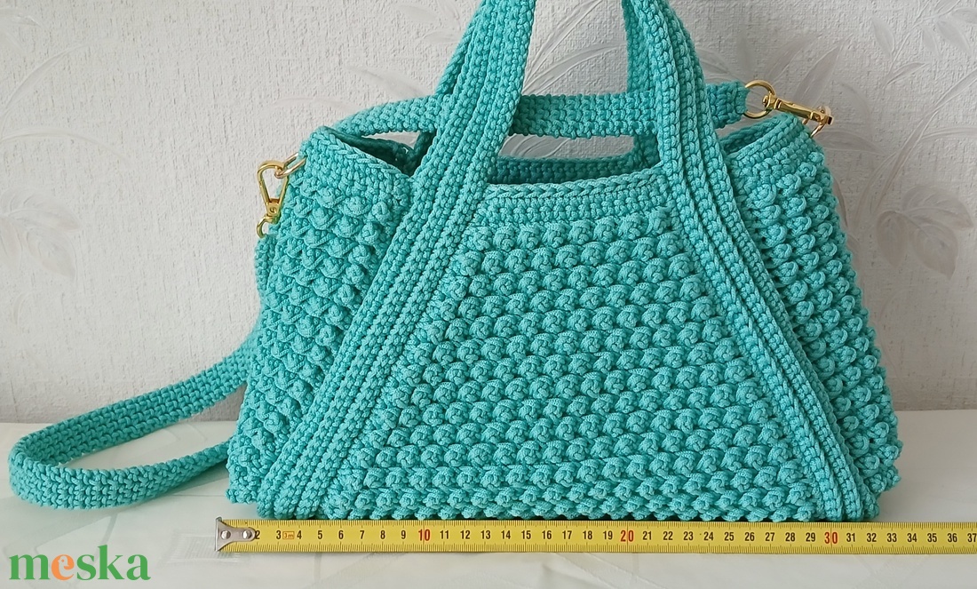 Saját készítésű horgolt táska - táska & tok - kézitáska & válltáska - alkalmi táska - Meska.hu