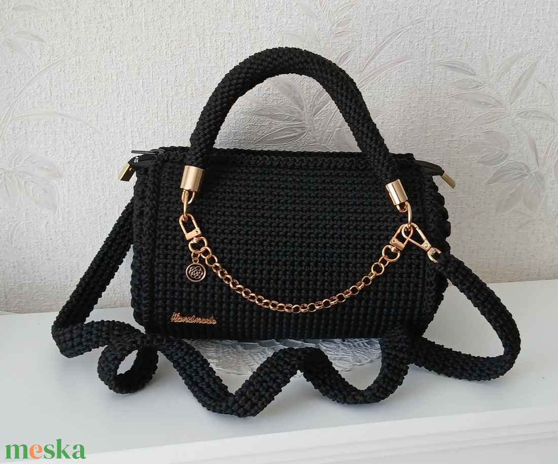 Saját készítésű horgolt táska - táska & tok - kézitáska & válltáska - kézitáska - Meska.hu